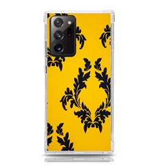 Yellow Regal Filagree Pattern Samsung Galaxy Note 20 Ultra Tpu Uv Case by Azkajaya