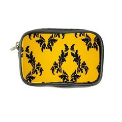 Yellow Regal Filagree Pattern Coin Purse by Azkajaya