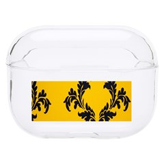 Yellow Regal Filagree Pattern Hard Pc Airpods Pro Case by Azkajaya