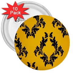 Zebra Zebra Pattern Zebra Fur Zebra Print Strip 3  Buttons (10 Pack)  by Azkajaya