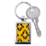 Zebra Zebra Pattern Zebra Fur Zebra Print Strip Key Chain (Rectangle) Front