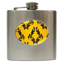 Zebra Zebra Pattern Zebra Fur Zebra Print Strip Hip Flask (6 Oz) by Azkajaya