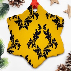 Zebra Zebra Pattern Zebra Fur Zebra Print Strip Snowflake Ornament (two Sides)