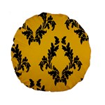 Zebra Zebra Pattern Zebra Fur Zebra Print Strip Standard 15  Premium Round Cushions Front