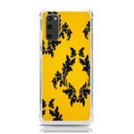 Yellow Regal Filagree Pattern Samsung Galaxy S20 6.2 Inch TPU UV Case Front