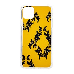 Yellow Regal Filagree Pattern Iphone 11 Pro Max 6 5 Inch Tpu Uv Print Case by Azkajaya