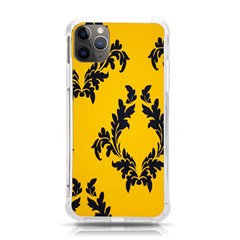 Yellow Regal Filagree Pattern Iphone 11 Pro Max 6 5 Inch Tpu Uv Print Case by Azkajaya