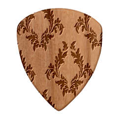 Yellow Regal Filagree Pattern Wood Guitar Pick (set Of 10)