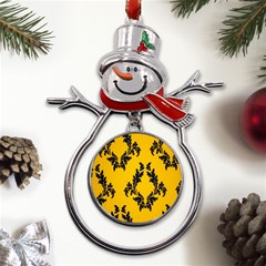 Zebra Zebra Pattern Zebra Fur Zebra Print Strip Metal Snowman Ornament