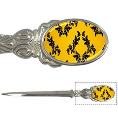 Yellow Regal Filagree Pattern Letter Opener by Azkajaya