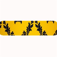 Yellow Regal Filagree Pattern Large Bar Mat by Azkajaya