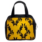 Yellow Regal Filagree Pattern Classic Handbag (Two Sides) Front