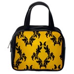 Yellow Regal Filagree Pattern Classic Handbag (Two Sides) Back