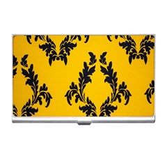 Yellow Regal Filagree Pattern Business Card Holder by Azkajaya