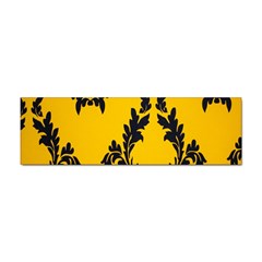 Yellow Regal Filagree Pattern Sticker (bumper) by Azkajaya