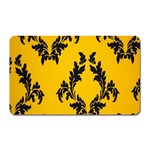 Yellow Regal Filagree Pattern Magnet (Rectangular) Front