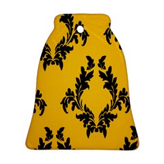 Yellow Regal Filagree Pattern Ornament (bell) by Azkajaya