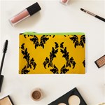 Yellow Regal Filagree Pattern Cosmetic Bag (XS) Front