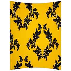 Yellow Regal Filagree Pattern Back Support Cushion by Azkajaya