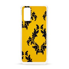 Yellow Regal Filagree Pattern Samsung Galaxy S20 6 2 Inch Tpu Uv Case by Azkajaya