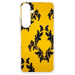 Yellow Regal Filagree Pattern Samsung Galaxy S24 Ultra 6 9 Inch Tpu Uv Case by Azkajaya