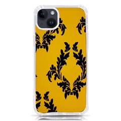 Yellow Regal Filagree Pattern Iphone 14 Plus Tpu Uv Print Case by Azkajaya