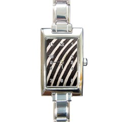 Zebra Zebra Pattern Zebra Fur Zebra Print Strip Rectangle Italian Charm Watch by Azkajaya