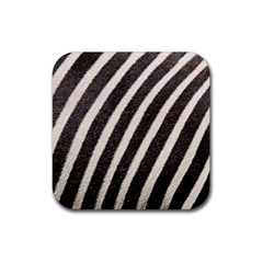 Zebra Zebra Pattern Zebra Fur Zebra Print Strip Rubber Coaster (Square)