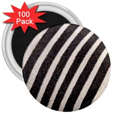 Zebra Zebra Pattern Zebra Fur Zebra Print Strip 3  Magnets (100 Pack) by Azkajaya