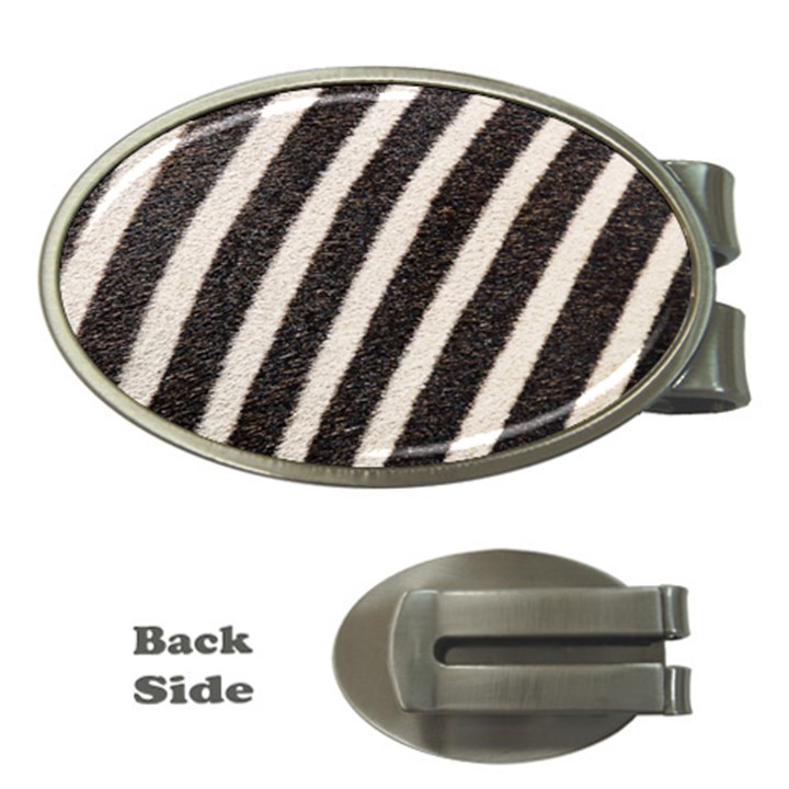 Zebra Zebra Pattern Zebra Fur Zebra Print Strip Money Clips (Oval) 