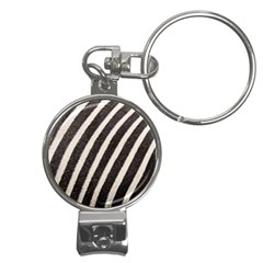 Zebra Zebra Pattern Zebra Fur Zebra Print Strip Nail Clippers Key Chain by Azkajaya