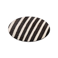 Zebra Zebra Pattern Zebra Fur Zebra Print Strip Sticker Oval (100 Pack) by Azkajaya