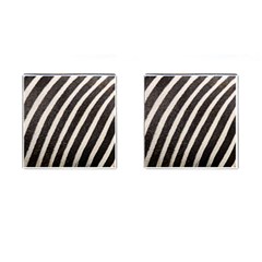 Zebra Zebra Pattern Zebra Fur Zebra Print Strip Cufflinks (square) by Azkajaya