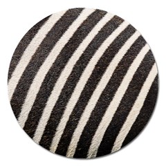 Zebra Zebra Pattern Zebra Fur Zebra Print Strip Magnet 5  (round) by Azkajaya