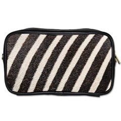 Zebra Zebra Pattern Zebra Fur Zebra Print Strip Toiletries Bag (Two Sides)