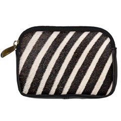 Zebra Zebra Pattern Zebra Fur Zebra Print Strip Digital Camera Leather Case by Azkajaya