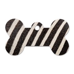 Zebra Zebra Pattern Zebra Fur Zebra Print Strip Dog Tag Bone (one Side) by Azkajaya