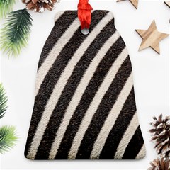 Zebra Zebra Pattern Zebra Fur Zebra Print Strip Bell Ornament (two Sides)