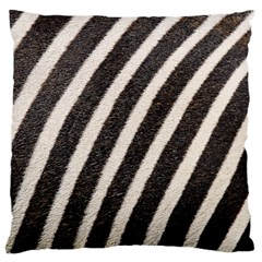 Zebra Zebra Pattern Zebra Fur Zebra Print Strip Large Cushion Case (one Side) by Azkajaya