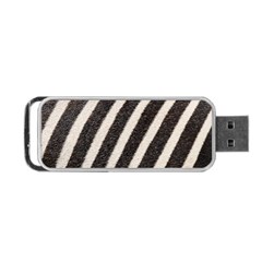 Zebra Zebra Pattern Zebra Fur Zebra Print Strip Portable Usb Flash (two Sides) by Azkajaya