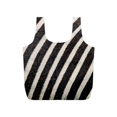 Zebra Zebra Pattern Zebra Fur Zebra Print Strip Full Print Recycle Bag (S)