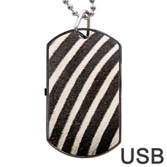 Zebra Zebra Pattern Zebra Fur Zebra Print Strip Dog Tag Usb Flash (one Side)