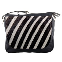 Zebra Zebra Pattern Zebra Fur Zebra Print Strip Messenger Bag by Azkajaya