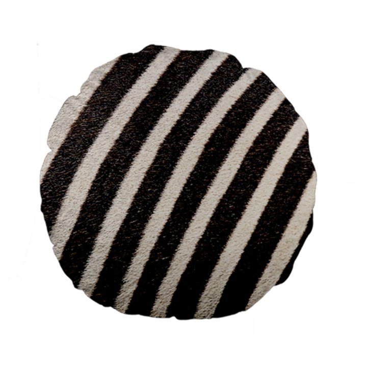 Zebra Zebra Pattern Zebra Fur Zebra Print Strip Standard 15  Premium Round Cushions