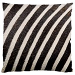 Zebra Zebra Pattern Zebra Fur Zebra Print Strip Large Premium Plush Fleece Cushion Case (One Side) Front