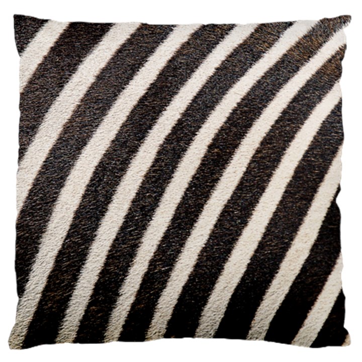 Zebra Zebra Pattern Zebra Fur Zebra Print Strip Large Premium Plush Fleece Cushion Case (One Side)