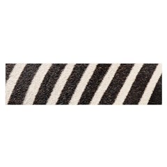 Zebra Zebra Pattern Zebra Fur Zebra Print Strip Oblong Satin Scarf (16  X 60 ) by Azkajaya