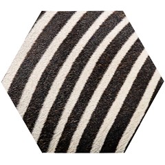 Zebra Zebra Pattern Zebra Fur Zebra Print Strip Wooden Puzzle Hexagon by Azkajaya