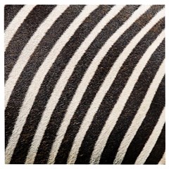 Zebra Zebra Pattern Zebra Fur Zebra Print Strip Wooden Puzzle Square by Azkajaya