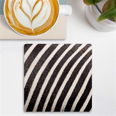 Zebra Zebra Pattern Zebra Fur Zebra Print Strip Uv Print Square Tile Coaster  by Azkajaya